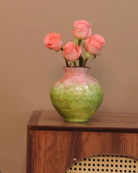 Vintage Ceramic Vase for Living Room, Flower Arrangement Home Decor