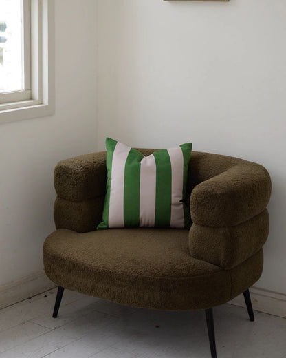 Mid-Century Stripe Throw Pillow for Sofa and Living Room