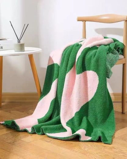 Nordic-Inspired Knit Throw Blanket - Office Nap Blanket & Sofa Cover