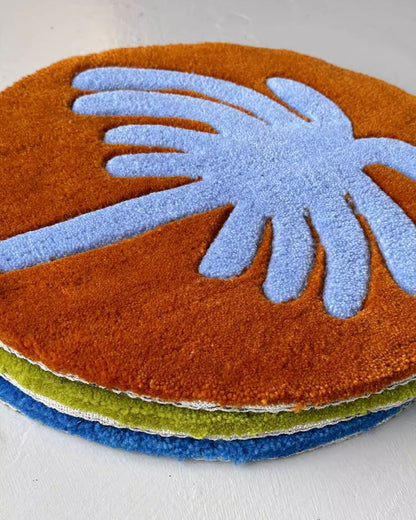Handmade Cut-Out Tapestry Rug - Decorative Table Mat & Cushion for Living Room