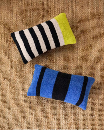 Dopamine Bee Stripe Lumbar Pillow - Colorful Accent Cushion for Sofa & Bed
