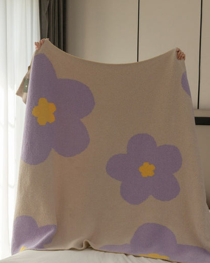Sunflower Designer Knit Throw Blanket - Sofa & Office Nap Blanket